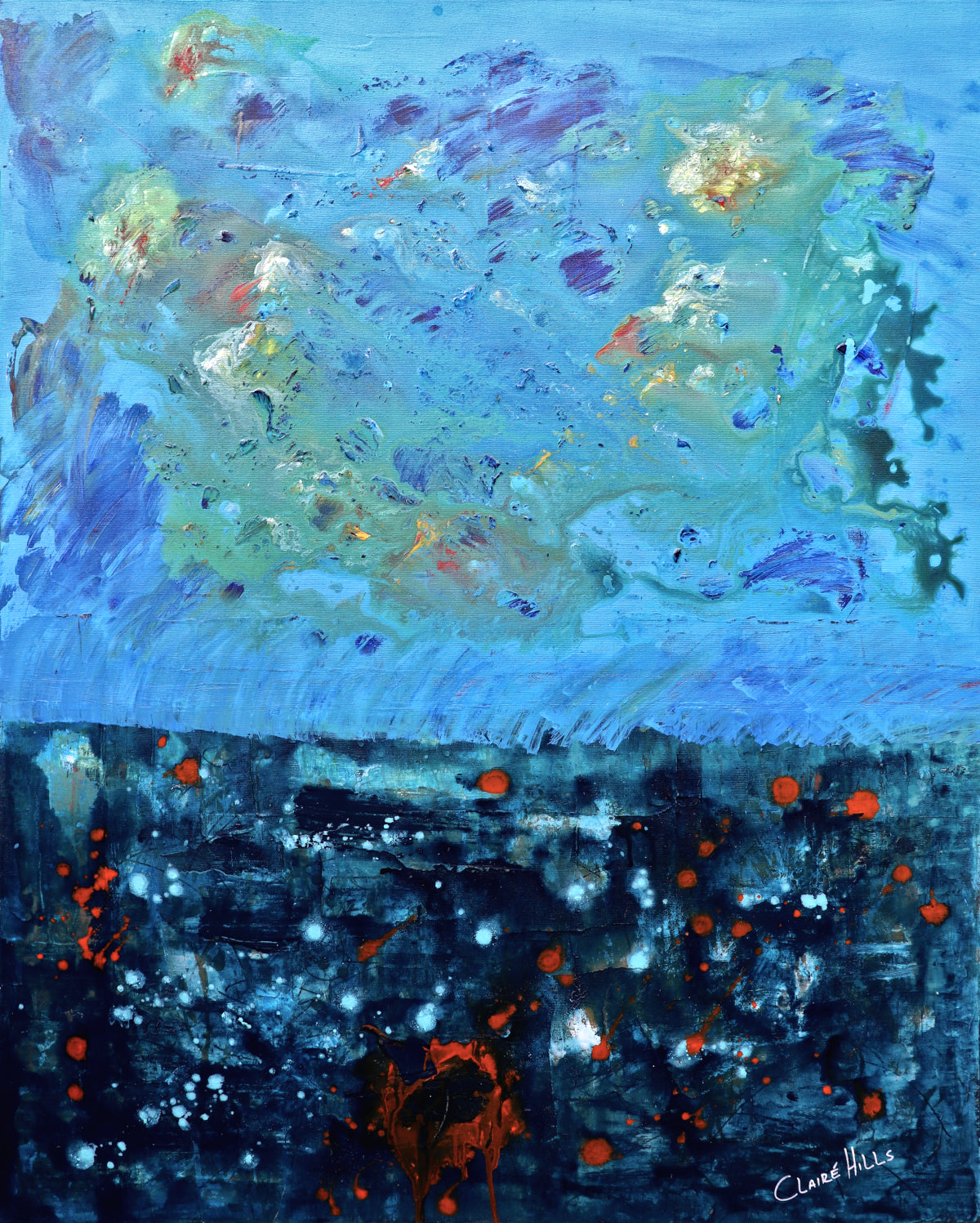 Day and Night - Abstract Expressionism - Contact for Price
