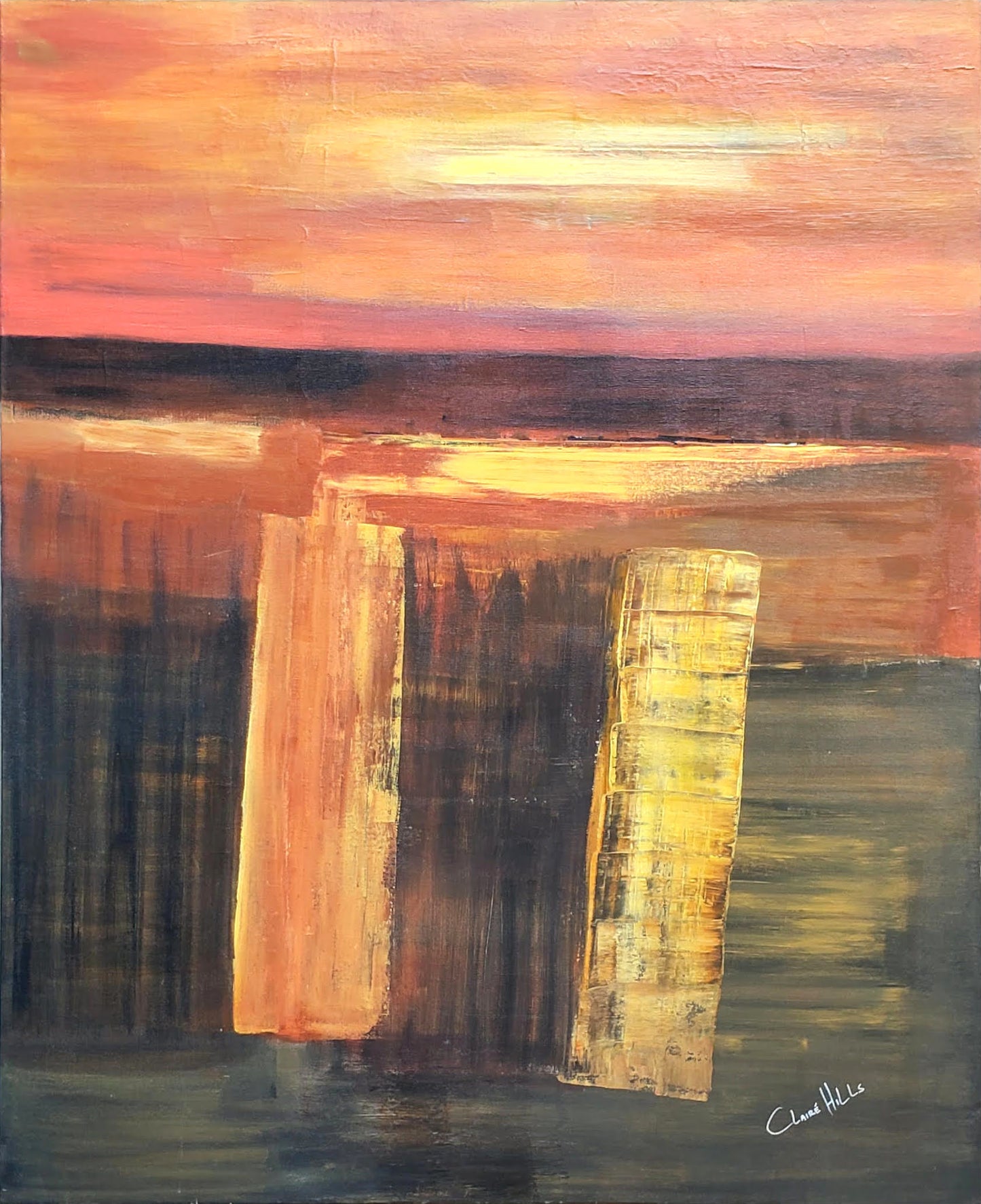 Twin Towers - Expresionismo Abstracto - Consultar precio