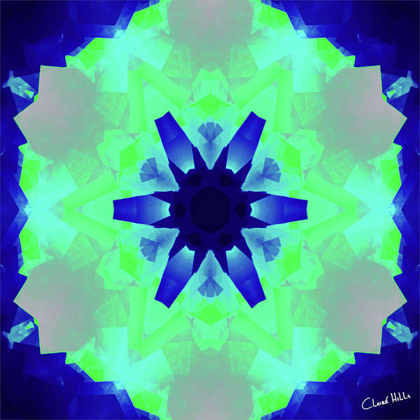 Mandala - Blue Green - Art Print