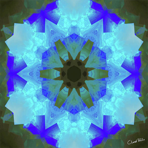 Mandala - Grey Blue - Art Print