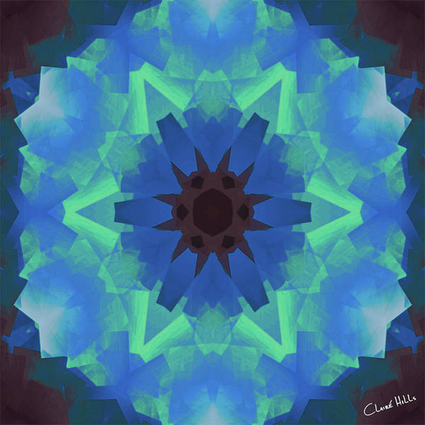 Mandala - Purple Blue Green - Art Print